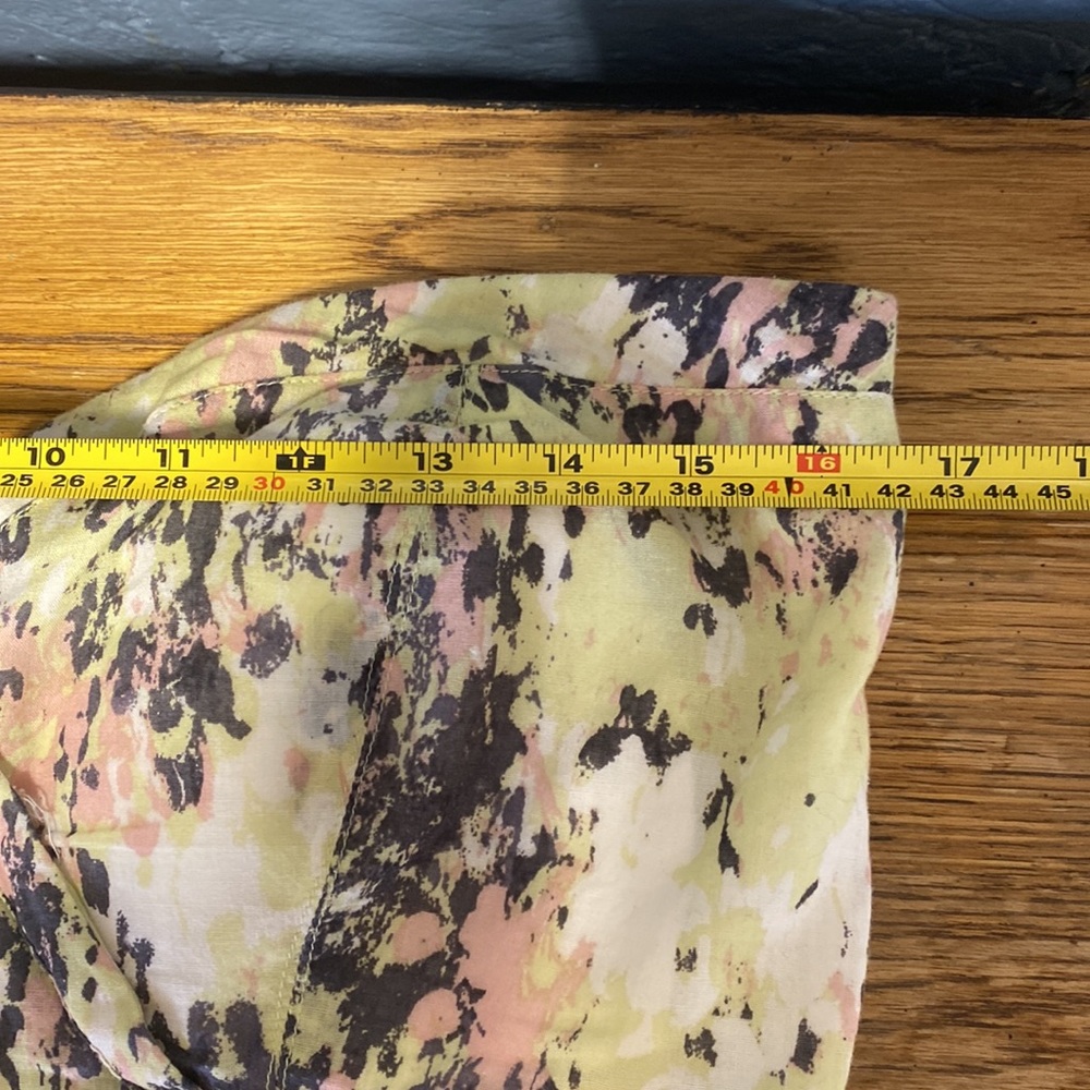 American Rag  watercolor sweetheart neck strapless dress - Picture 10 of 11